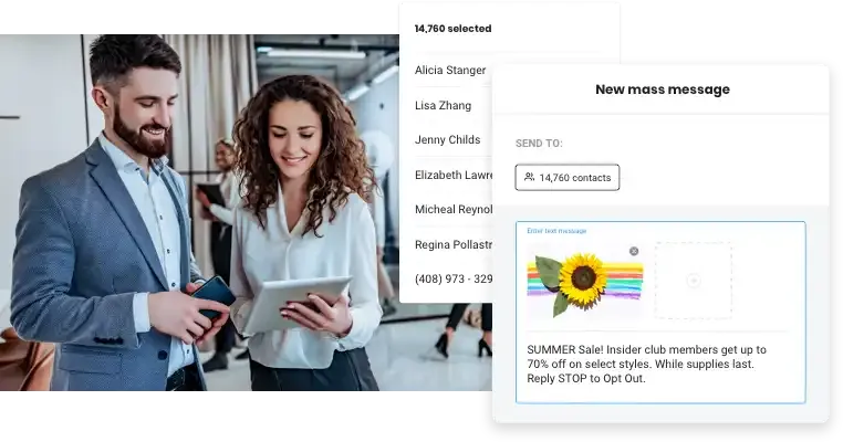 Mass Texting product preview